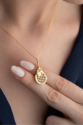 گردنبند نقره زرد زنانه 925 عیار Silvano Jewelry - کد 938347736
