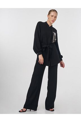 تونیک حجاب قهوه ای زنانه بافتنی Kayra - کد 938360444
