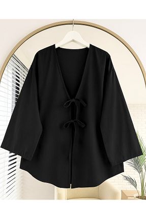 تونیک حجاب مشکی زنانه پنبه پلی استر Gülce moda - کد 936900858