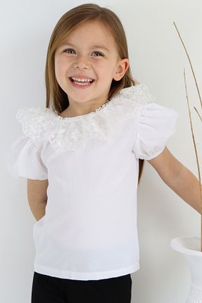 بلوز سفید بچه گانه ساده Parla Kids - کد 726071095