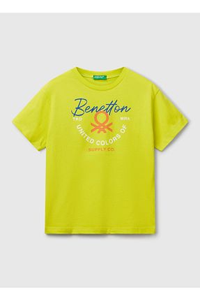 تیشرت زرد بچه گانه رگولار Benetton - کد 938389581