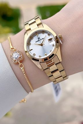 ساعت مچی طلائی زنانه 26-30 میلی متر Daniel Klein - کد 937539403
