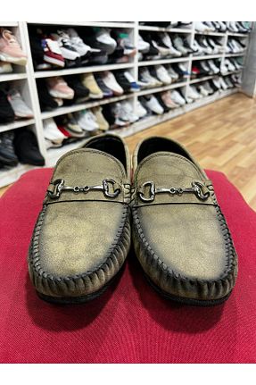 کفش کلاسیک خاکی مردانه چرم مصنوعی emin kundura - کد 938394263