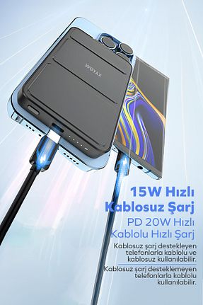 پاور بانک سفید 7900 - 11500 Woyax - کد 756677125