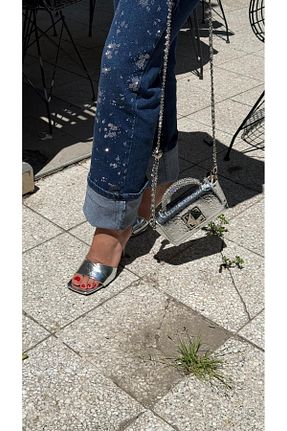 دمپائی متالیک زنانه چرم مصنوعی by emine eren emotion shoes - کد 938402132