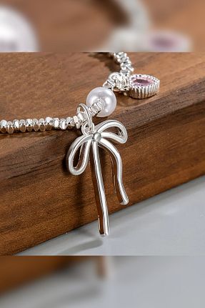 دستبند استیل (فولاد) طوسی زنانه استیل ضد زنگ TREND COLLECTİON - کد 905325978