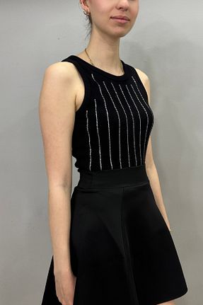 بلوز مشکی زنانه ساده Tam Moda - کد 938421256