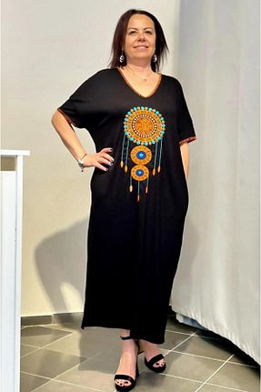 لباس سایز بزرگ مشکی زنانه Penye MODA - کد 938422667