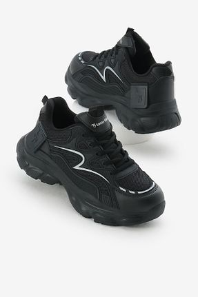 کفش اسنیکر طوسی زنانه بند دار Tonny Black - کد 938424310