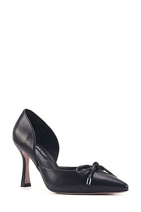 کفش پاشنه بلند کلاسیک طلائی زنانه پاشنه تخت Nine West - کد 932878911