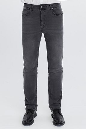شلوار جین طوسی مردانه پاچه لوله تفنگی CEDY DENIM - کد 234453681
