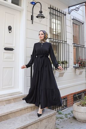 کلاه و ابایا مشکی زنانه پلی استر KADEEM - کد 825592892