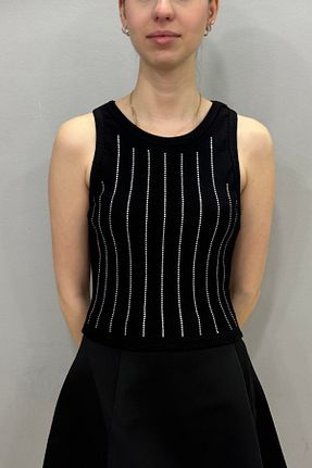 بلوز مشکی زنانه ساده Tam Moda - کد 938421256
