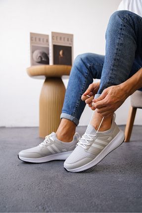 کفش اسنیکر طوسی مردانه بند دار Multi Polo - کد 938424332