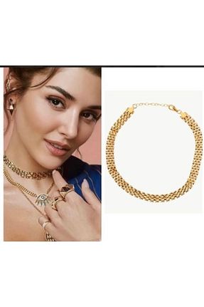 گردنبند استیل ( فولاد ) زرد استیل (فولاد) şenzetakı - کد 938429952