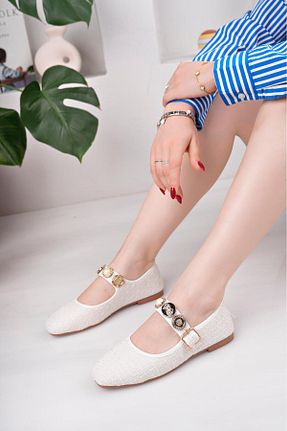 بابت سفید زنانه پارچه ای ayselin moda - کد 938434360