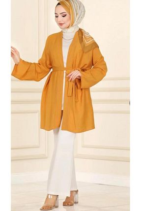 کافتان و کیمونو حجاب نارنجی زنانه پلی استر YAZGI MODA - کد 938439606