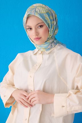 روسری فیروزه ای İpek Tivil Belli - کد 938451470