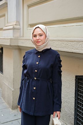ست بالاتنه و پائین تنه سرمه ای زنانه بافتنی LOCCO - کد 938449304