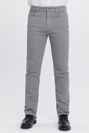 شلوار جین طوسی مردانه پاچه لوله تفنگی CEDY DENIM - کد 728715857