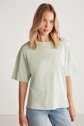 تیشرت سبز زنانه Relaxed GRIMELANGE - کد 696117928