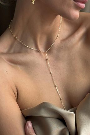 گردنبند جواهر طلائی زنانه New Obsessions - کد 938453134