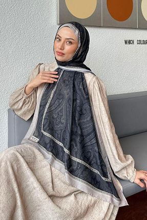 شال مشکی زنانه پنبه ای lamelif - کد 938453524