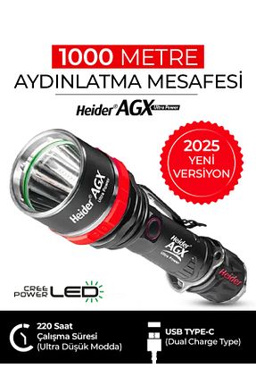 چراغ دستی طوسی Heider - کد 937280844