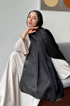 شال مشکی زنانه ویسکون lamelif - کد 938453787