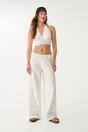 بلوز نباتی زنانه اورسایز Stradivarius - کد 938454023