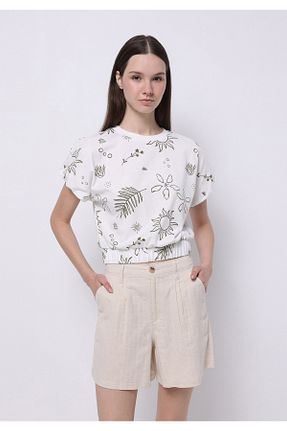 تیشرت سفید زنانه رگولار Colin’s - کد 938470118