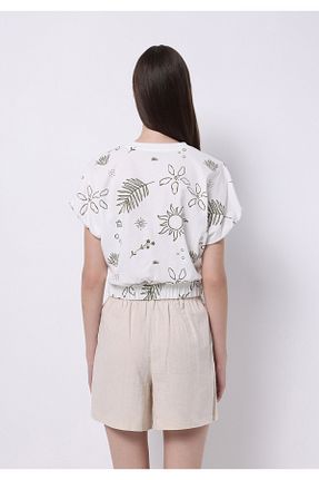 تیشرت سفید زنانه رگولار Colin’s - کد 938470118