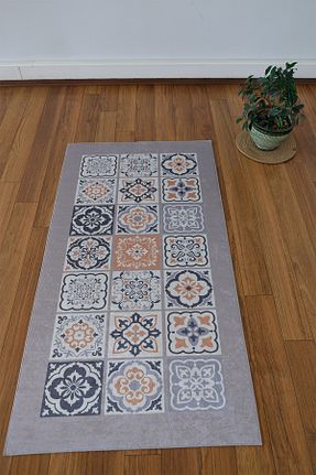فرش آشپزخانه طوسی پلی استر AYMİRAHOME - کد 938797436