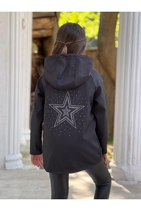 بادگیر و بارانی مشکی بچه گانه پلی ویسکون BERFONZO KIDS - کد 938813586