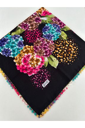 روسری مشکی پنبه ای REYYAN - کد 938493551