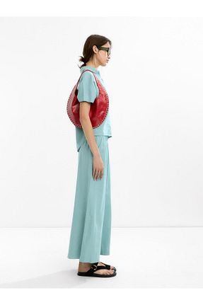 شلوار رنگی زنانه مخلوط کتان PARFOIS - کد 938488863
