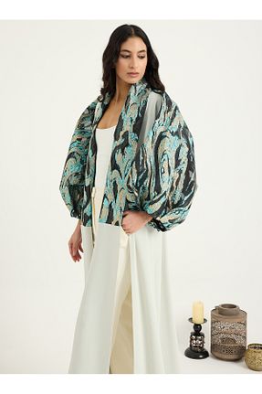 کلاه و ابایا فیروزه ای زنانه پلی استر Store Wf - کد 938509520