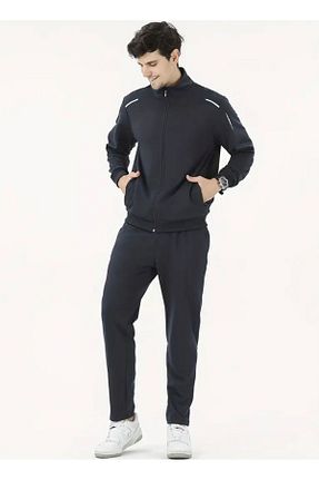 ست گرمکن سرمه ای مردانه پنبه - پلی استر - الاستین Last fashion - کد 938512512