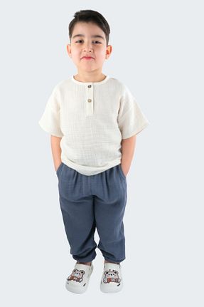 ست بالاتنه و پائین تنه طوسی بچه گانه بافتنی ÇİTİL - کد 938863137
