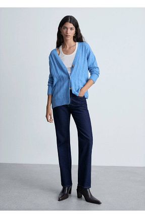 رویه آبی زنانه پلی استر MANGO - کد 868119722