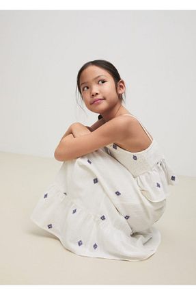 بلوز سفید بچه گانه رگولار MANGO Kids - کد 885037331