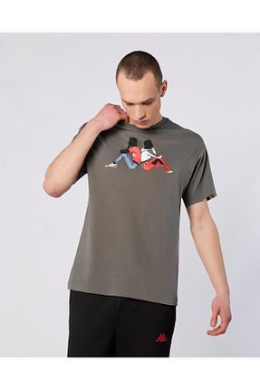 تیشرت طوسی مردانه رگولار Kappa - کد 229818820