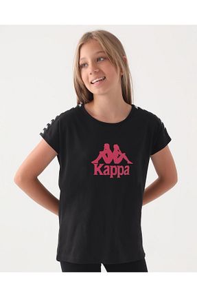تیشرت مشکی بچه گانه رگولار Kappa - کد 750851618