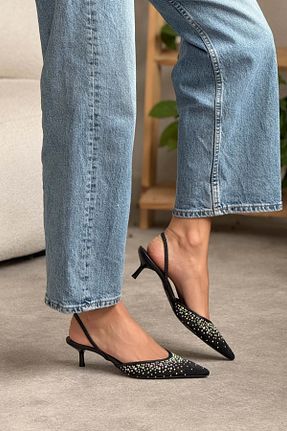 کفش پاشنه بلند کلاسیک مشکی زنانه File NİŞANTAŞI SHOES - کد 938170803