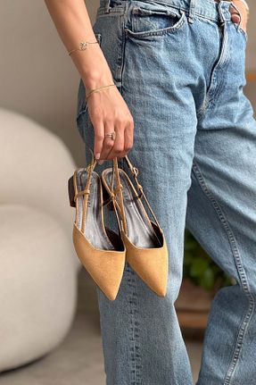 بابت قهوه ای زنانه جیر NİŞANTAŞI SHOES - کد 938170267