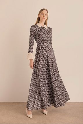 لباس قهوه ای زنانه بافتنی Aker - کد 938642804
