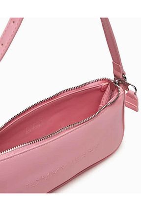 کیف دوشی صورتی زنانه چرم مصنوعی Tommy Hilfiger - کد 841324798