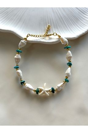 دستبند جواهر سفید زنانه سنگ طبیعی Rakoz Design - کد 926425112