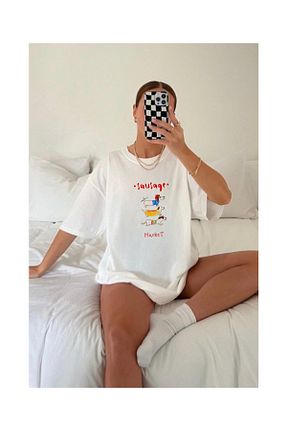 تیشرت نباتی زنانه اورسایز Le