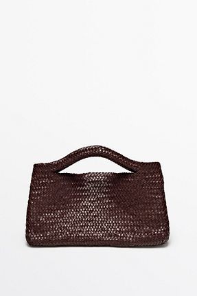 کیف دوشی قهوه ای زنانه چرم خالص Massimo Dutti - کد 938670915